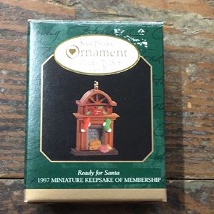 Hallmark Ready for Santa Miniature Ornament 1997